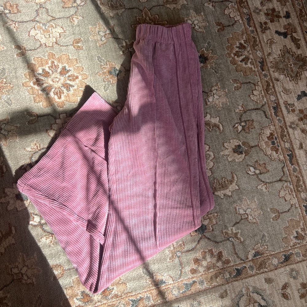 Pink corduroy pants - super cute!